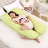 Moderskapskuddar U-formad sida som sover gravid kvinna kropp midja stöd sängkläder dekorationer 221101