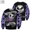 Sweats à capuche pour hommes PLstar Cosmos Halloween Cauchemar alésage Noël Jack Skellington Michael Myers Hommes/Femmes 3Dprint Sweats à capuche Pull drôle 021323H