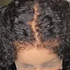 Verworrene lockige Kanten, Lace-Front-Echthaar-Perücken, Afro-Perücke, tief gewellt, transparent, HD-Frontverschluss, perruque für schwarze Frauen