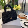 designer bags Lambhair women hourglass handbags small clutch purses lady shoulder crossbody tote Brands bag Size 23cm