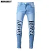 Männer Kleidung Hip Hop Jogginghose Dünne Motorrad Denim Hosen Reißverschluss Designer Schwarze Jeans Herren Casual Männer Jeans Hosen T191019