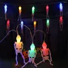 Cordes 2.5m 20LED Halloween Squelette Chaîne Spooky Lumières 8 Modes Coloré Post Lampe Pour Intérieur Extérieur Ornement Maison Chambre DIY Décors