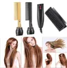 Lisseurs de cheveux 2 en 1 peigne électrique pour curler humide à sec usure fers plats chauffant US EU W22103125715748054682