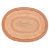 Bordmattor Practical Oval Rattan Placemat Natural Hand-Woven Tece Ceremony Accessories L￤mpliga f￶r matsalsk￶k