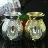 Bougeoirs lampe décoration double usage verre mosaïque chandelier huile essentielle poêle