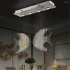 Lustres L80 W20 H80cm contemporain moderne salle à manger luminaire ferme île lustre lumière pour cuisine