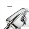 Pommeaux de douche de salle de bain Pouces Chrome Fini Bras de douche en laiton fixé au mur Ajouter Trathin Square 9 Head 2 Conversion de Rod Drop Delivery Dhajw