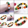 Beaded 3Win Colorf Gilded Mantra Natural Beads Bracelet Buddhist Jewelry Rosary Bracelets For Gifts Women/Men Drop Delivery 2022 Dhx2Z