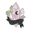 Brooches XM-funny Creative Crystal Brooch Fashion Witch Moon Amulet Metal Badge Cartoon Anime Backpack Pin Accessories