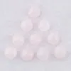 Pierres précieuses naturelles en vrac Bijoux Rose Quartzs Cabochons ronds à dos plat Fit 12mm Cameo Base Bouton Perles U3262