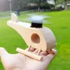 Novel Games Creative Wood Solar Powered Airplane Helicopter Model Kids Fun Science Experiment Early Education Toy 221031