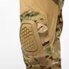 Herrspårar Taktisk kamouflage Militär Combat Uniform Set Shirts Lastbyxor med kuddar G3 utomhus soldatfärgkläder