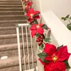 Dekoracje świąteczne 2M 10LED Poinsettia Garland Light