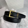 Designer Designer Cintura di pelle di pelle di pelle Larghezza Larghezza da 2,5 cm Cucciolo di fibbia in oro classico per l'uomo