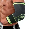 膝パッド肘をサポートするエピコンジル炎スポーツフィットネスバスケットボールバレーボールエラスティックブレース包帯プロテクターアームスリーブ