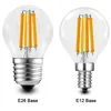 Ljuslampa C35 Filament Light E27 Lamp 230V 240V 4W 8W 12W G45 C35L COB -dekoration