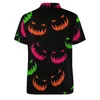 Polos męski Upiorne Halloweenowe koszulki polo Męso Kolorowa dynia swoboda koszula letnie estetyczne koszulki krótkie rękawie Graphic Oversize Tops