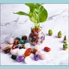 Pendant Necklaces 3Lb Natural Bk Assorted Tumbled Polished Stones Healing Crystal Set Chakra Quartz Kit Real Medita Oteo7