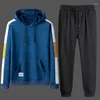 Men's Tracksuits Men Tracksuit Casual SetsAutumn Hooded Sweater Solid Color Trousers Outdoor Fashion Jogging Sweatshirt Suit M-4XL