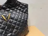 Loulou Luxury Designer Bag Fashion Bags Handv￤skor Svart handv￤ska Kvinnor stor tygp￥se H￶g kapacitet shopping crossbody pochette vintage v￤skor