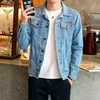 DIMUSI Spring Autumn Mens Denim Jacket Mens Trendy Fashion Bomber Thin Ripped Denim Jacket Male Cowboy Jeans jackets 4XLTA341 T190910