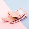 Wallets Women Wallet Black/blue/pink Short Female Purse Fashion Holder Wallet Case PU Leather Coin Purse 2022 Money Card Bag L221101