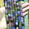 Бусы 8 мм естественный SQAURE Aquamarines Morganite Tourmaline Jades Apatite Stone Spacer Loose для ювелирных изделий DIY изготовление браслета