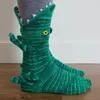 Вязание крокодиловые носки поставляют творческие рождественские носки унисекс зимний теплый пол сгущенные в костях Новые подарки