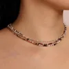 Collier ras du cou en perles de rocaille style Boho, chaîne courte, breloque perlée, coloré, fait à la main, bijoux pour femmes, 1 pièces