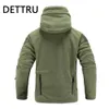 Vestes pour hommes Veste polaire tactique Uniforme militaire Soft Shell Casual Veste à capuche Hommes Vêtements de l'armée thermique 221101