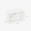Storage Boxes 9 Grids Desktop Box Jewelry Drawer Pearl Beads Plastic Cosmetic Earrings Makeup Container Organizer