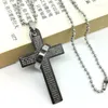 Pendant Necklaces Men Women's Jewelry Punk Stainless Steel Cross Necklace Ball Chain Wild Collarbone Choker