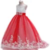 Girl's Dresses Girls Christmas Dress White Pink Bridesmaid Kids Clothe Baby Children Long Princess Party Wedding Evening 10 12 Y Vestidos 221101