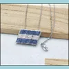 Pendant Necklaces World Flag Micro Pave Crystal Cubic Zirconia Pendants Charms Jewelry Finding Honduras Necklace For Woman Nk345 Dro Dhtlm