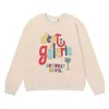 Fleece Ouyang Designer Nieuwe Fashion 2022 Gary Multi Rainbow Cotton T Dept Shirt Nana Brand Print Round Neck Sweater Heren en Dames Terry