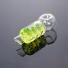 Colorful Freezable Pipes Coil Spring Liquid Filled Pyrex Thick Glass Smoking Tube Portable Dry Herb Tobacco Oil Rigs Filter Bong Hand Cigarette Holder DHL