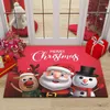 Carpets Home Carpet Santa Elk Floor Mats Non Slip Door Kitchen Bathroom Decor Merry Christmas 2022 Decorative