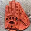 5本の指の手袋到着豪華な高品質の男性本革の手袋ラムスキンファッション男性ミトンのための男性の通気性のあるドライビンググローブ221105