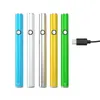 Batteria per penna USB C 280mAh Pulsante sottile automatico Push Twist Tensione 2.0V-4.0V 510 Filo Vaporizzatore Penna Carrello Batteria per cartuccia di olio