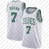 Jayson 0 Tatum Jersey Jaylen Marcus Brown Smarta tröjor Basket Retro Mesh Larry 33 Bird Uniform 2022 s Celtices