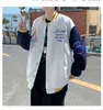 フーディーフードスプリングと秋のコーデュロイジャケットメンズファッションブランドルーズカラー韓国学生カップル野球ジャケットに一致する