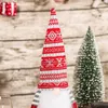 Decorações de Natal Gnomos Tampa de garrafa de vinho Toppers de gnome feitos à mão Decorativa Decoração de Santa Dining mesa