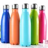 500ML Cola Shaped water bottle Vacuum Insulated Travel Water Bottle Stainless Steel Vacuum Flask Cup Sports Bicycle Water Bottles 100pcs DAP511