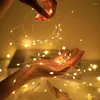 Strings 10pcs 3 Mode Copper Wire LED String Lights Fairy Garland Christmas Tree Decoration Outdoor Wedding Gifts DIY Garden Decor