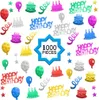 Groothandel Feestdecoratie 1000 stks/pak Gelukkige Verjaardag Confetti Cake Metallic Folie Ballon Tafel Scatter Decoraties Party Baby Shower DIY Arts Crafting KD1