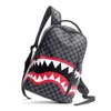 Backpacks designer Men's Backpack Travel handbag Fashion Lattice Backpack Student Schoolbag Large Capacity Shark Bag Street Man Bookbag 221012