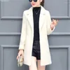 Women's Fur Fall/winter Women Sheep Shearing Loose Coat Casual Korean Mid-length Mink Imitation Thickening Jacket A920