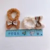 2022 Autumn and Winter New Sweet Girl Sweet Plush Bowknot Rubber Band Hair Rep Headwear Fashion Children's Hair Accessories