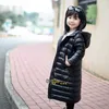 LuxuryWomen's Down Parkas Filles nouvelle ins longueur genou étendu à capuche moyen et grand veste blanche pour enfants