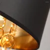 Pendelleuchten Runde Gold Restaurant Beleuchtung Leuchte Suspendu El Wohnzimmer Kunst Lichter Tuch Shop Lampe Home